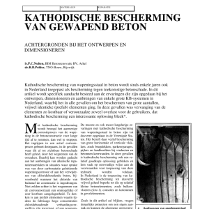 Kathodische bescherming van gewapend beton