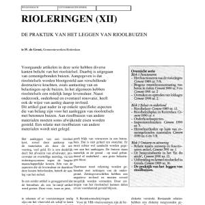 Rioleringen (XII)