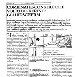 Combinatie-constructie voertuigkering-geluidscherm