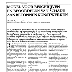 Model voor beschrijven en beoordelen van schade aan b
