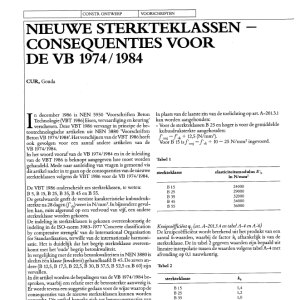 Nieuwe sterkteklassen - consequenties voor de VB 197