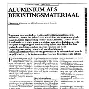 Aluminium als bekistingsmateriaal