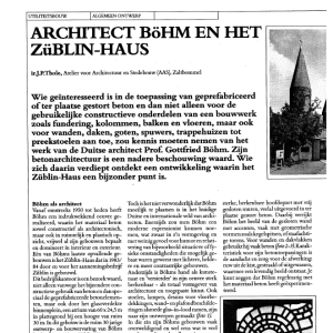 Architect Böhm en het Züblin-Haus