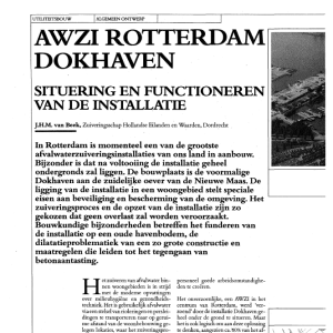 AWZI Rotterdam Dokhaven