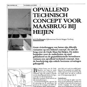 Opvallend technisch concept voor Maasbrug bij Heijen