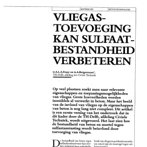 Vliegastoevoeging kan sulfaatbestandheid verbeteren