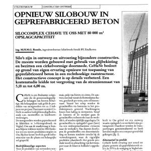 Opnieuw silobouw in geprefabriceerd beton