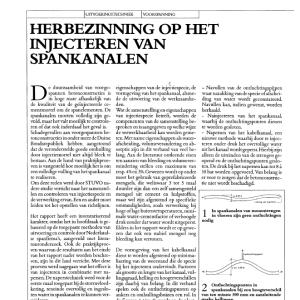 Herbezinning op het injecteren van spankanalen