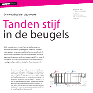 Tanden stijf in de beugels