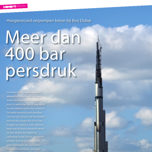 Meer dan 400 bar persdruk
