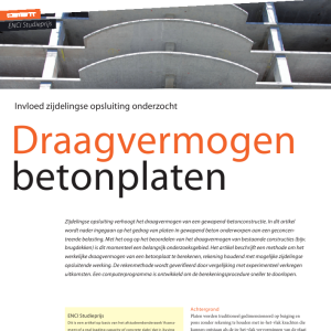 Draagvermogen betonplaten