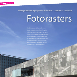 Fotorasters in beton