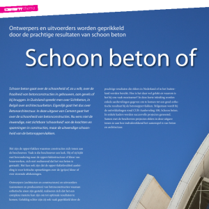 Schoon beton of betonarchitectuur