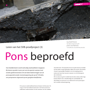 Pons beproefd