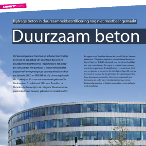 Duurzaam betonskelet TransPort