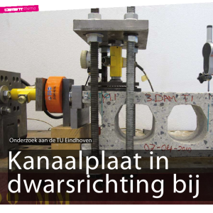 Kanaalplaat in dwarsrichting bij brand