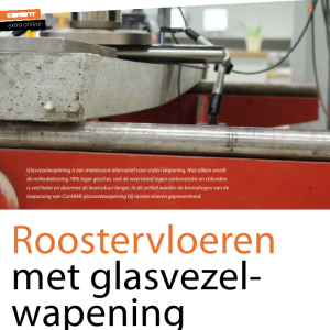 Roostervloeren met glasvezelwapening