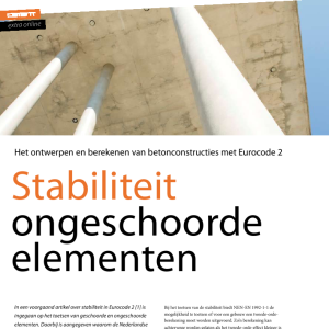 Stabiliteit ongeschoorde elementen