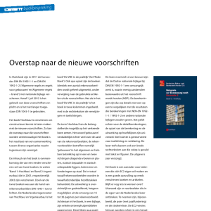 Overstap naar de nieuwe voorschriften
