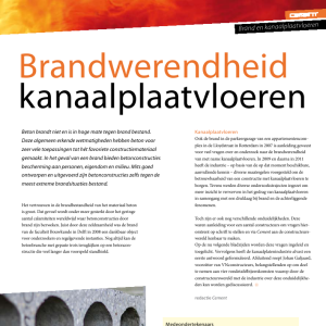 Brandwerendheid kanaalplaatvloeren